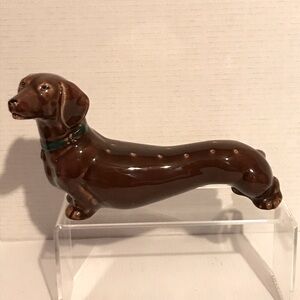 Vintage ABCO Handpainted Hors D'Oeuvres Dachshund Server, Alexander Backer